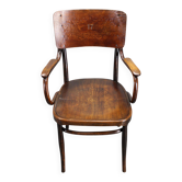 1940s Thonet beech chair no. 57, Czechoslovakia