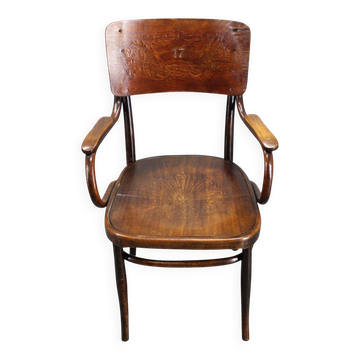 1940s Thonet beech chair no. 57, Czechoslovakia