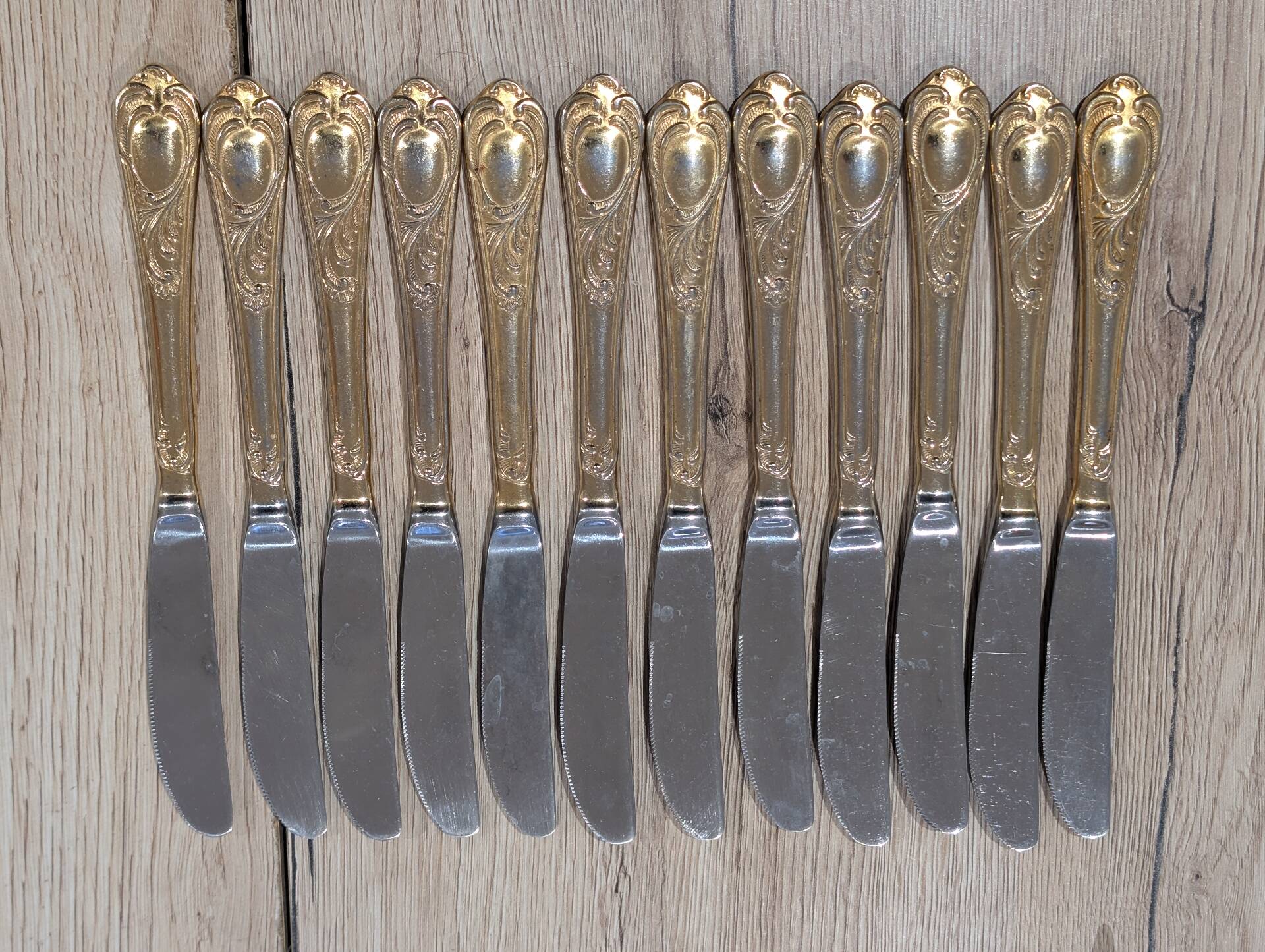 Luxury Cutlery Set Solingen SBS Gold Plated with 23/24 Carats - 70 Pieces