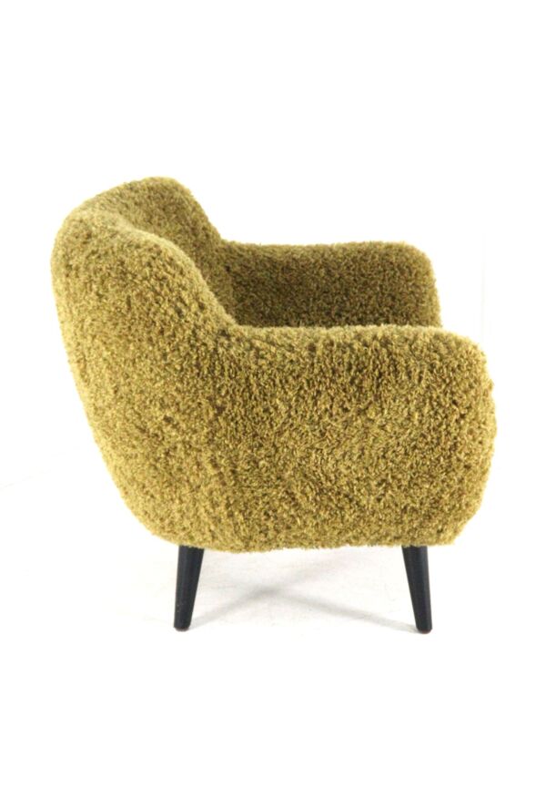 Fauteuil Fuzzy Doodle entièrement restauré - nouvelle tapisserie