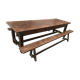 Table and 2 benches