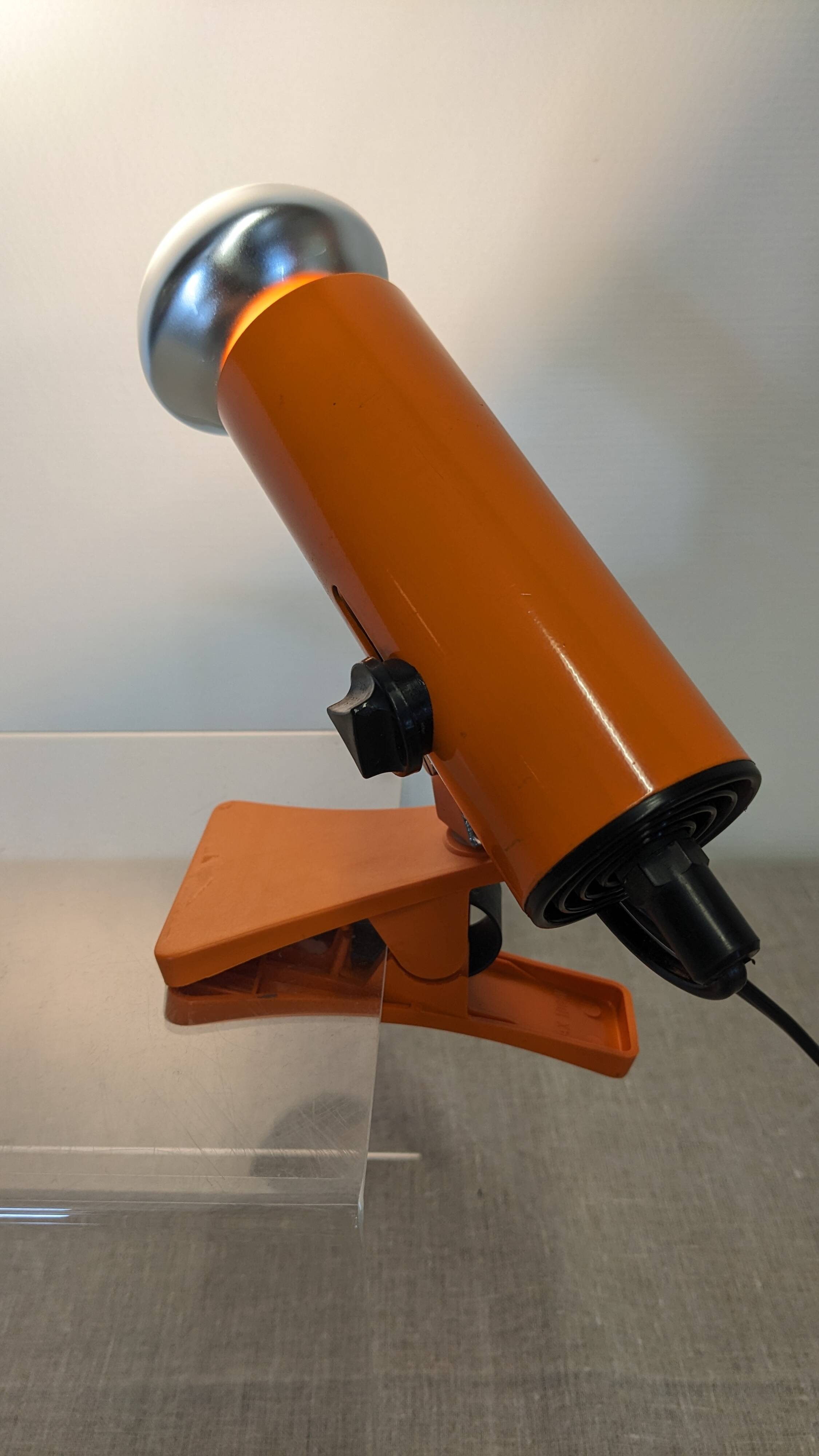 Italian clamp spotlight by Targetti, 1960s-70s
