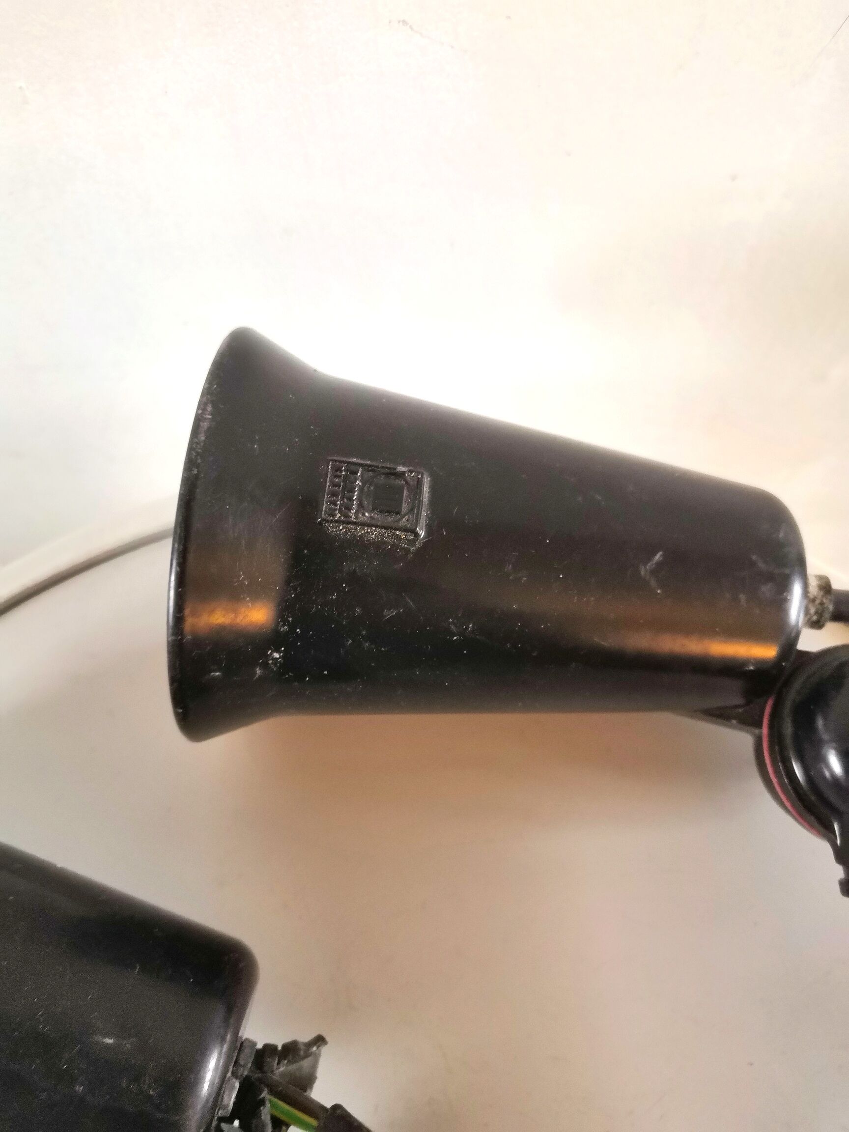 Pair of Lita sconces with steel rod design 70s