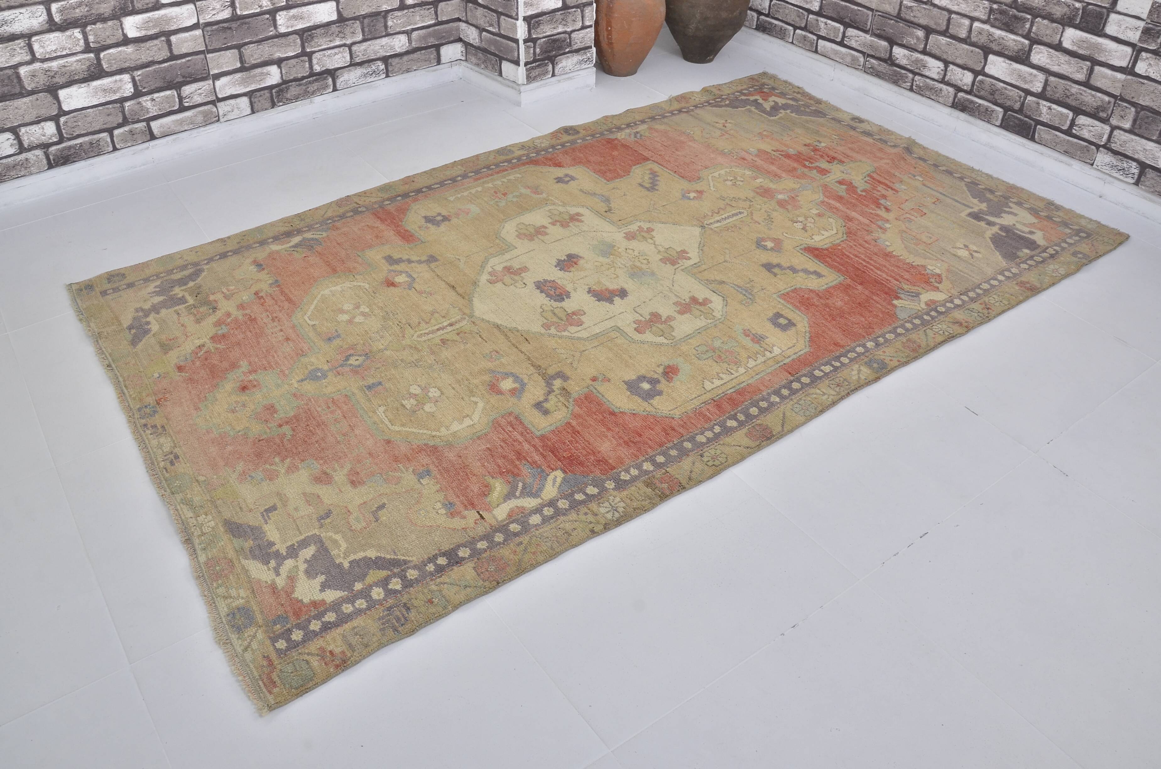 Decorative Handwoven Vintage Wool Rug sku1467