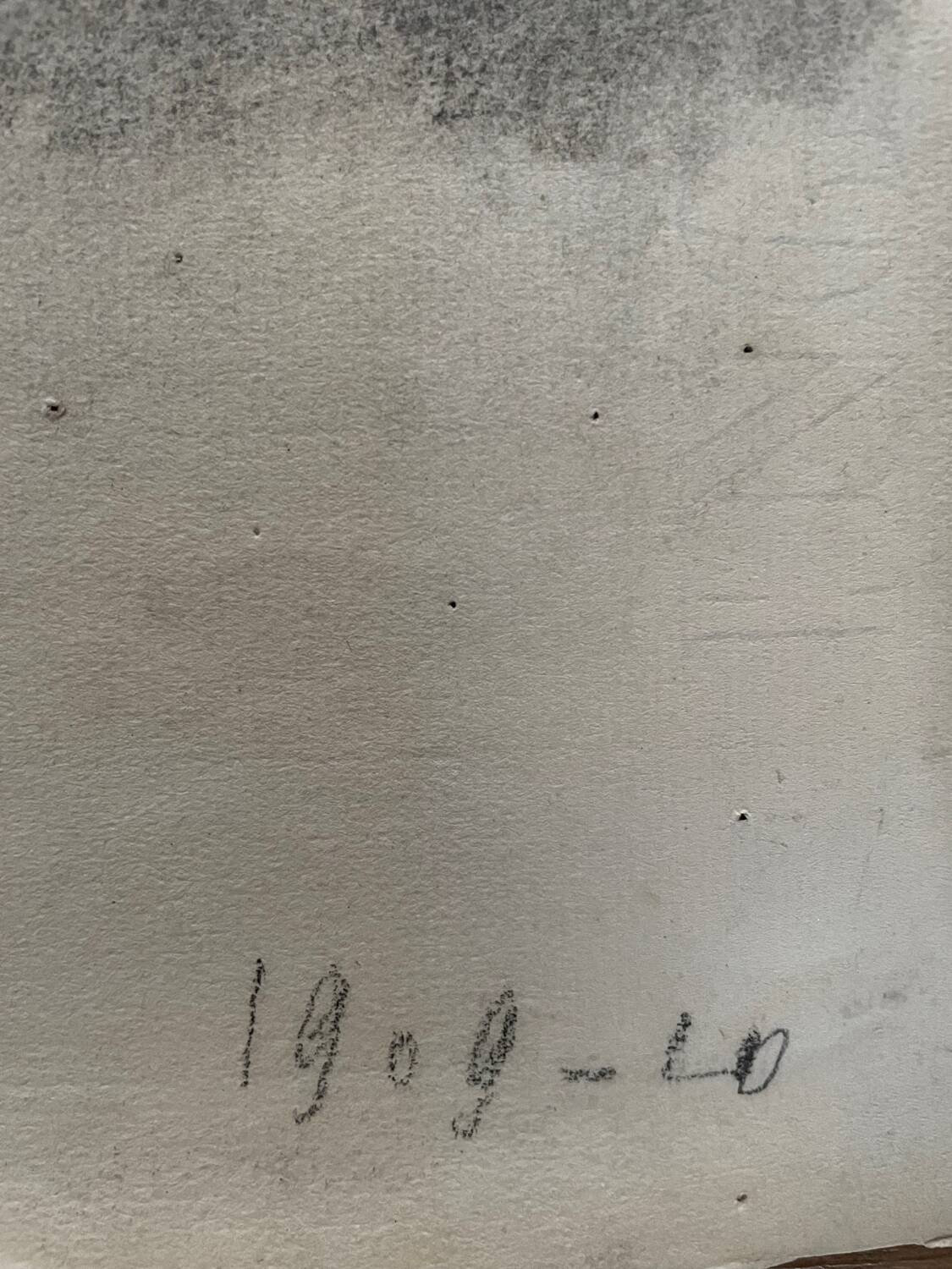 Academic drawing 1900 dated 1909