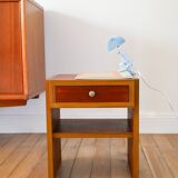 Small teak bedside table, Mid-Century, 1960