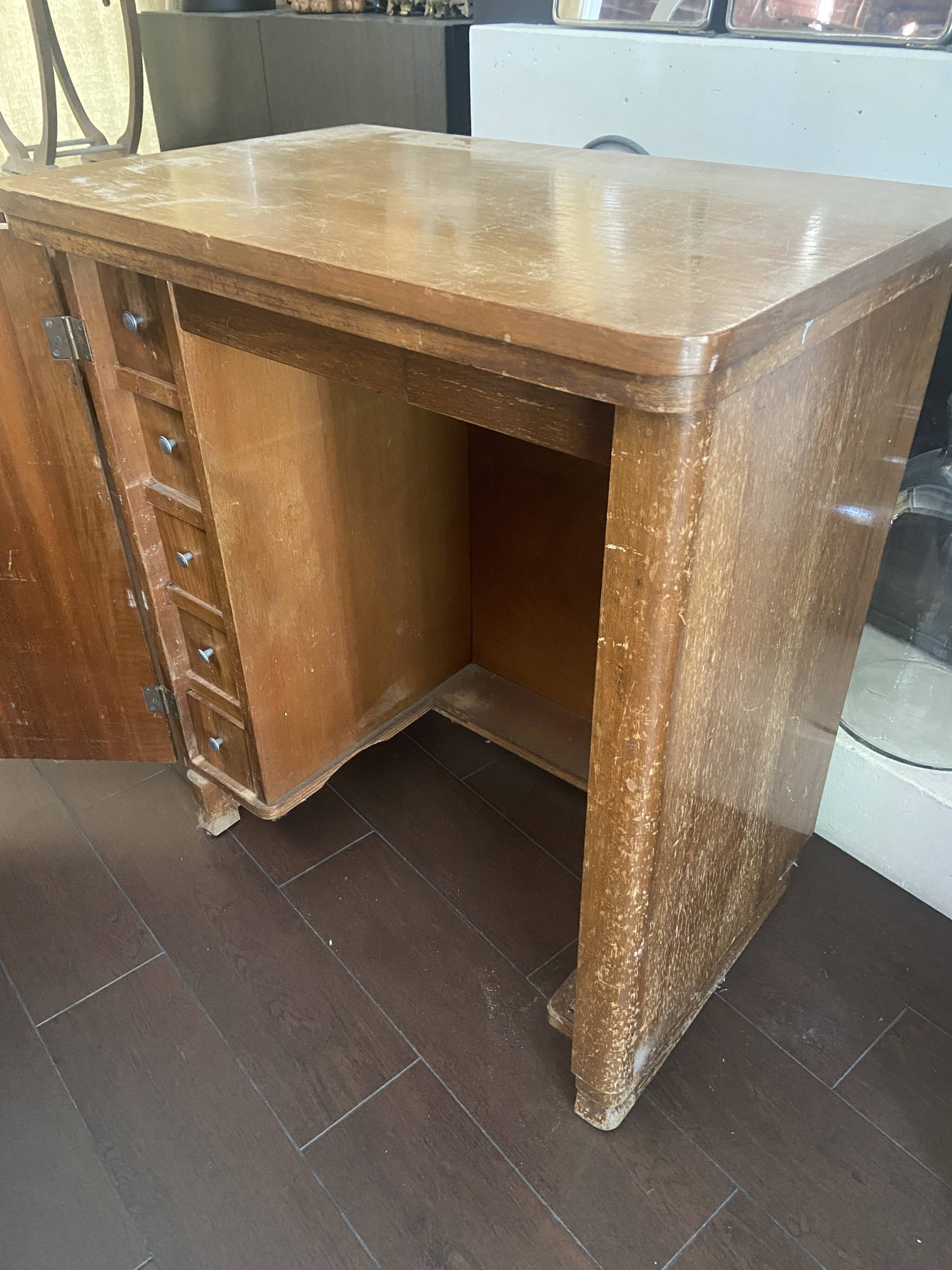 Vintage dressmaker's furniture in its original condition