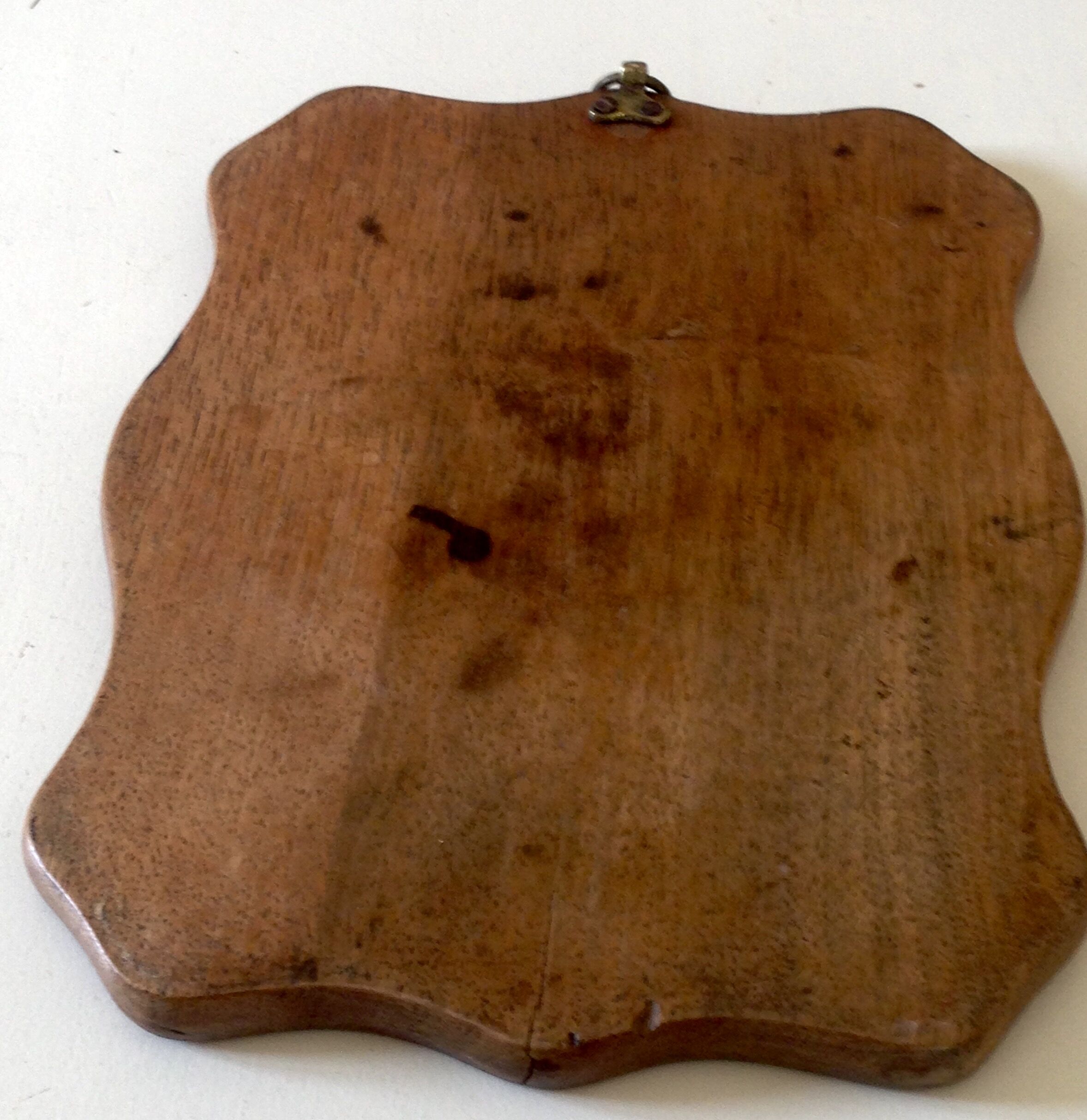 Old wooden mirror 26x19cm
