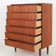 Restored Hanbjerg Møbelfabrik 'Tallboy' teak chest of drawers / Mid-century Danish modern design / 1960s