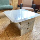 Vintage marble coffee table, 1980s