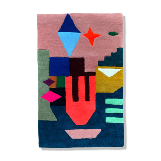 Tapis tufté en laine