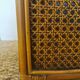 Vintage bamboo rattan and canning magazine holder
