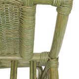 Rattan lounge by Maugrion, 1980