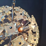 Mid-century glass sputnik chandelier, 1970s