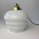 Ancienne suspension art-deco en opaline vintage