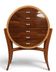 A tall Art Deco chest of drawers in beech and rosewood with 6 drawers.