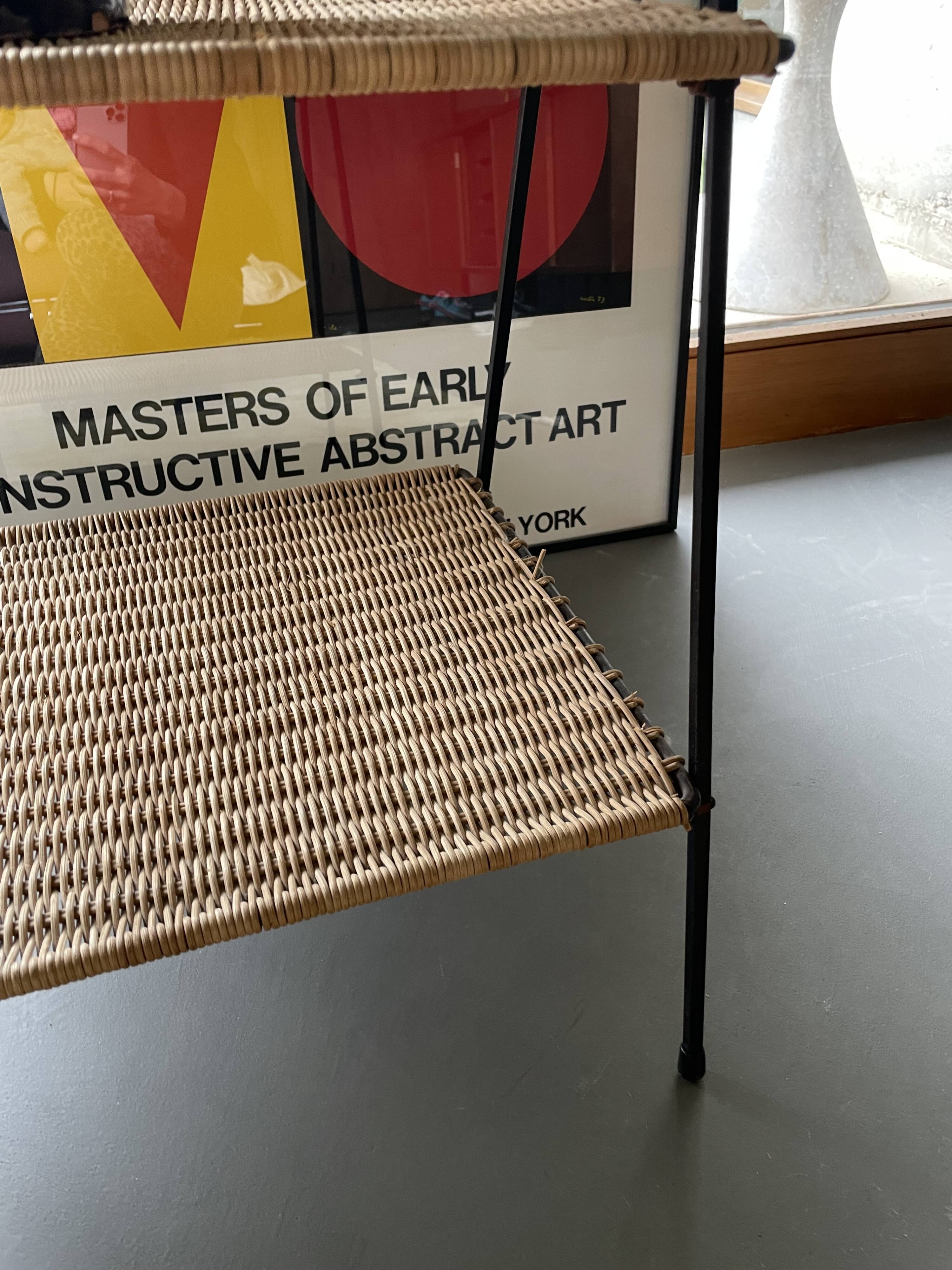 Raoul Guys metal wicker serving trolley