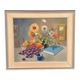 Swedish Oil on Canvas “Still Life” by K. Eliasson, Vintage & Framed 58×50cm