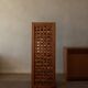 Vintage wooden room divider 3-part room screen in pine