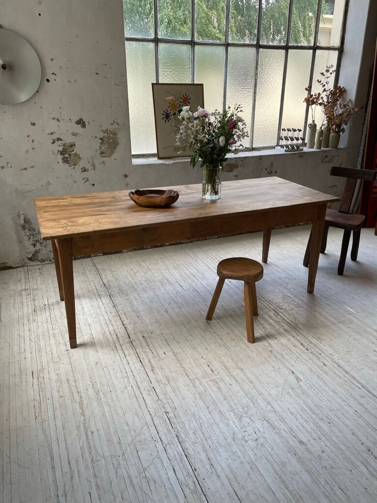 Farm table pine and walnut 2m