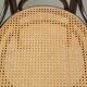 Set of 6 original vintage Thonet long John design diningchairs with webbing