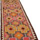 Turkish Handwoven Vintage Herki Kilim 93 cm x 322 cm