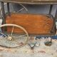 Service trolley. Bronze, brass, wood.