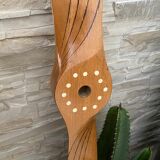 Wooden airplane propeller