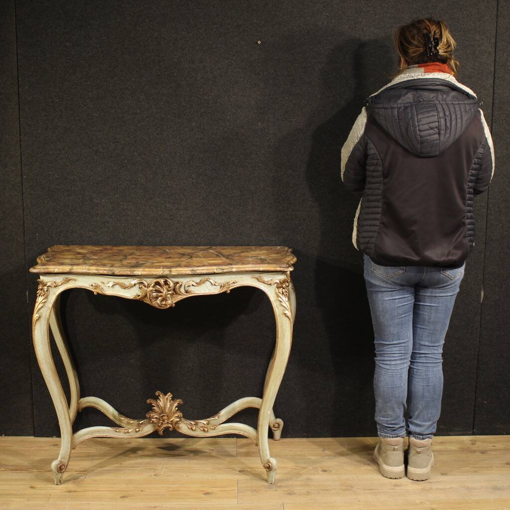 French lacquered console in Louis XV style