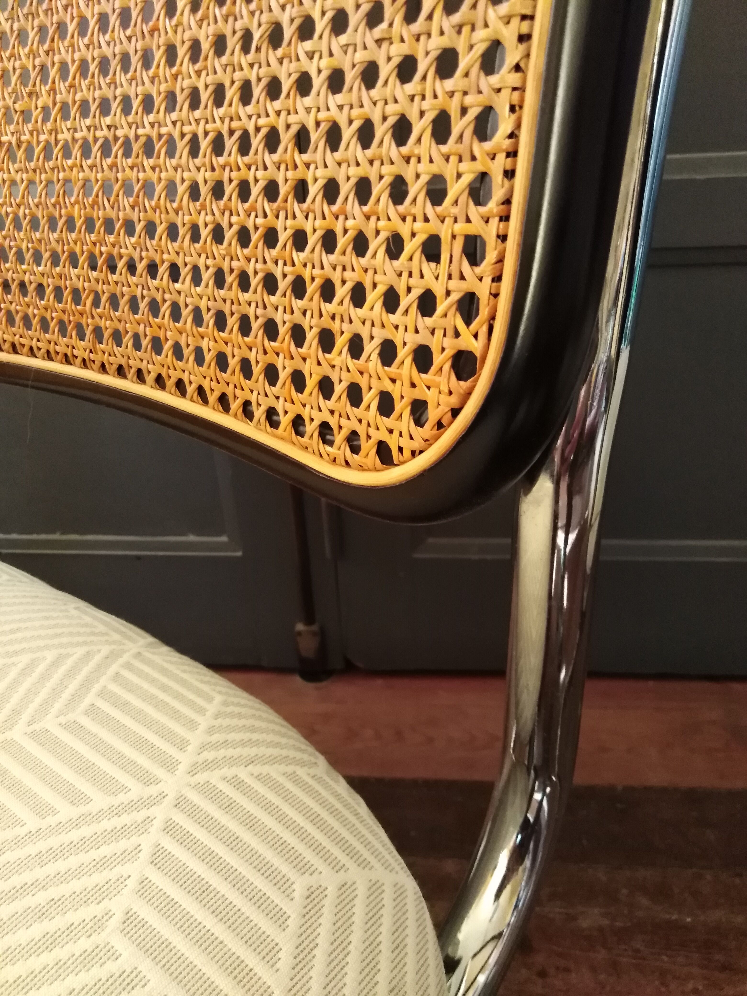 2 chairs cesca Marcel Breuer 1970