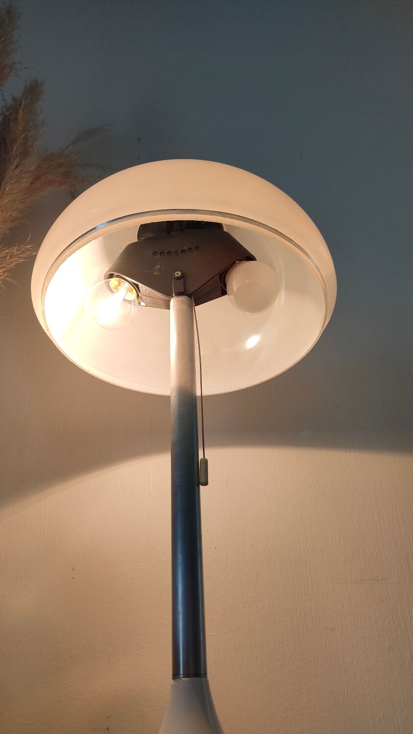 Mushroom lamp 1970 opaline
