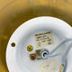 Pair of gold space-age wall lamps flush light gold sölken leuchten germany