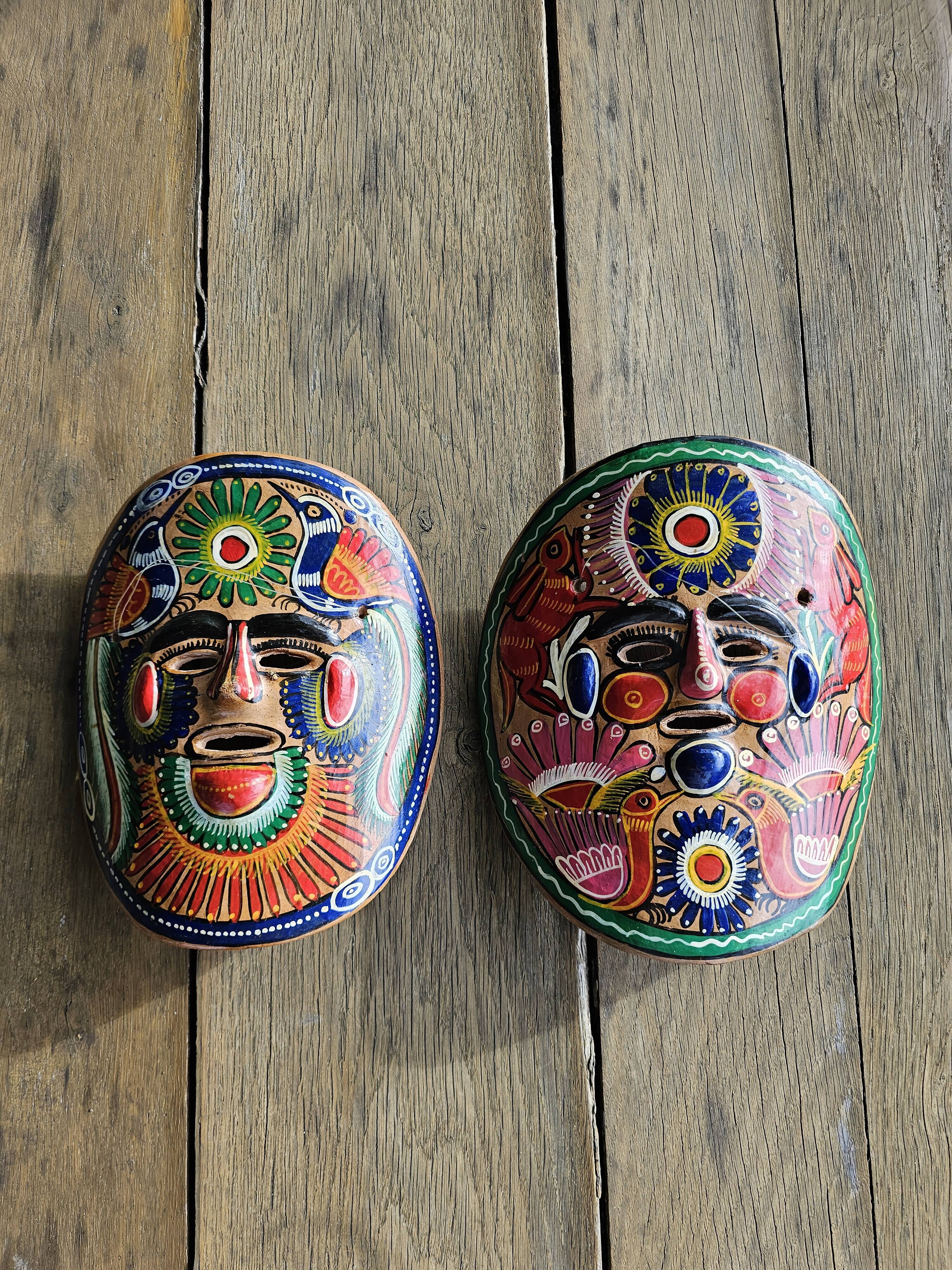 Mexican mask in terracotta