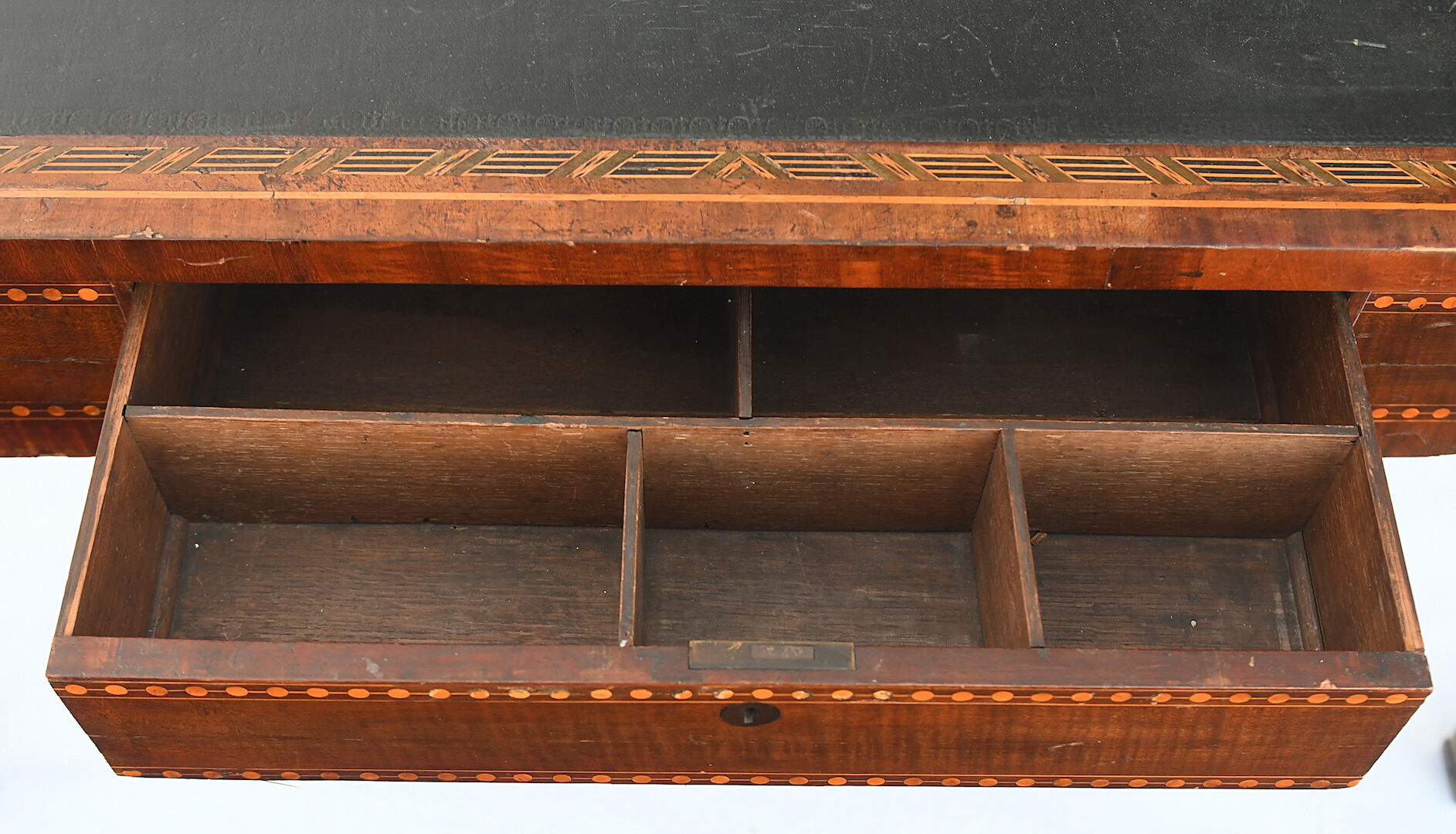 Office called "partner desk" opening with four drawers on its four faces