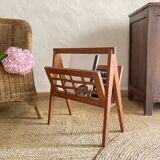 Wooden magazine rack, Scandinavian style