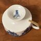 Tasse à thé en porcelaine Wallendorf avec soucoupe, Echt Kobalt, motif fleur bleue