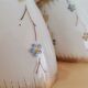 2 Vintage 50s mid century glass lamp shades