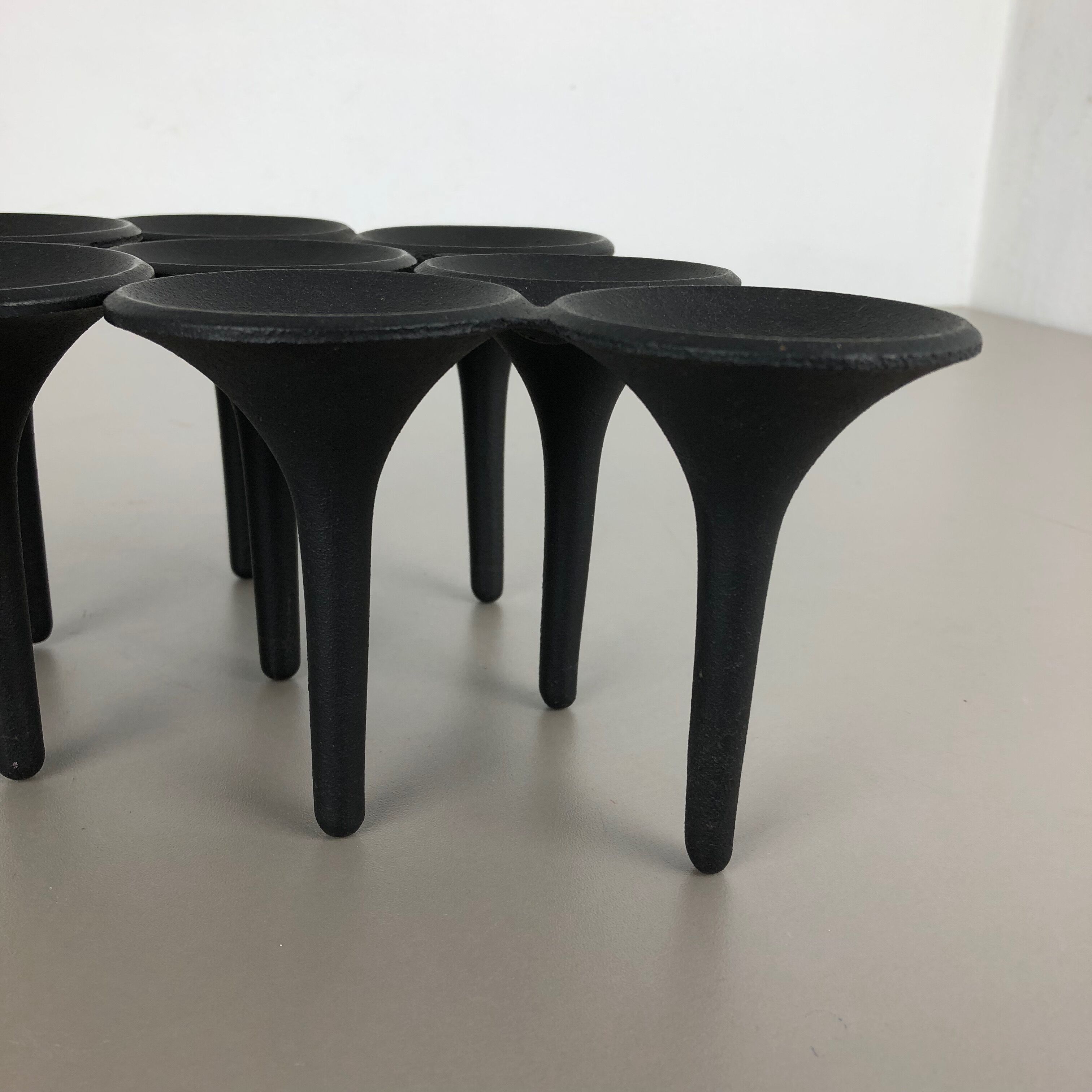 Set of 3 danish candleholder "Hornblower" Christel & Christer Holmgren, 1970s