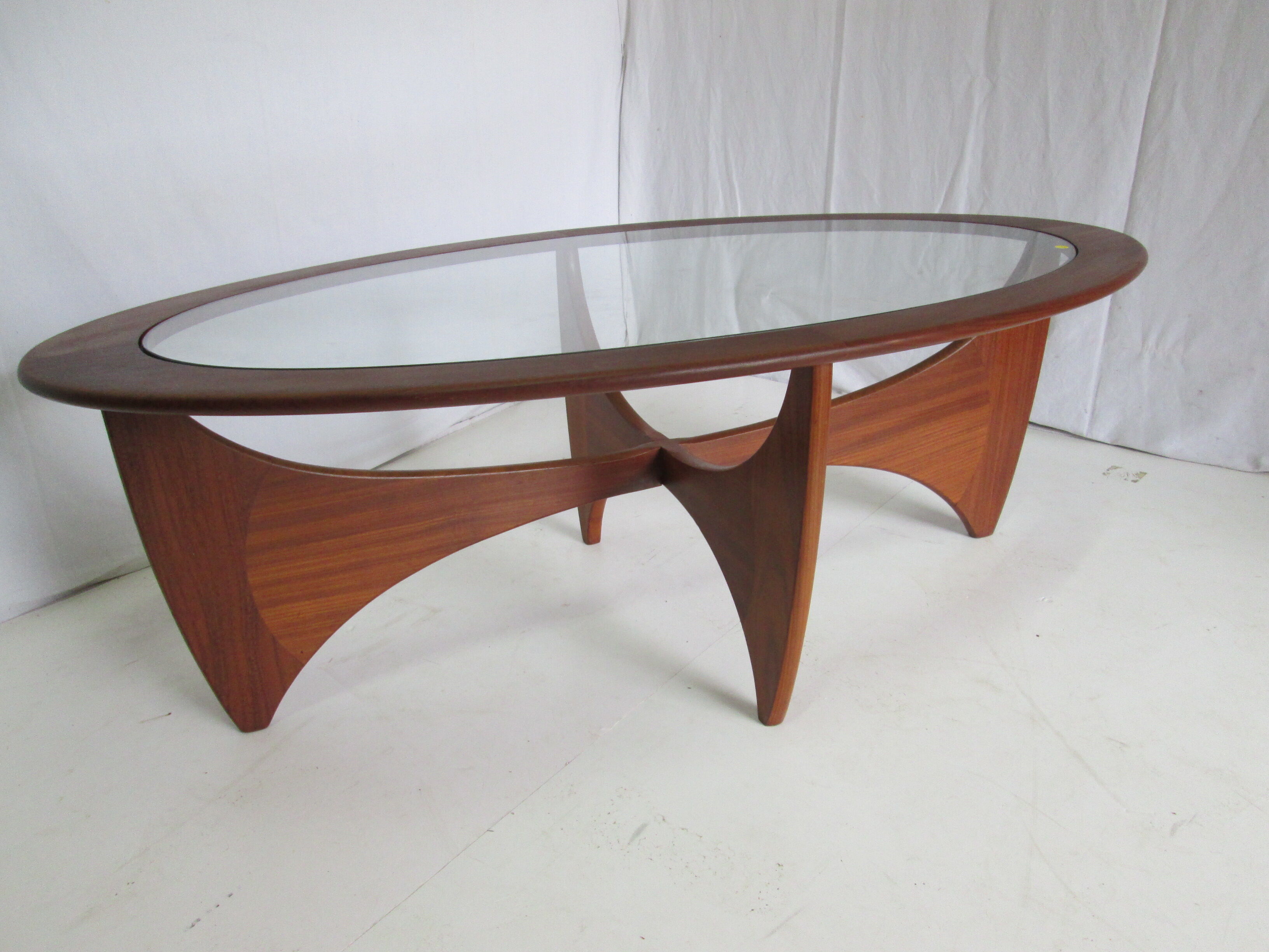 Teak oval coffee table Astro