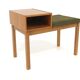 Scandinavian telephone bench, oak, Sweden, 1960