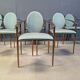 Post modern dining chairs by Belgochrom, set of 6 - 1980s