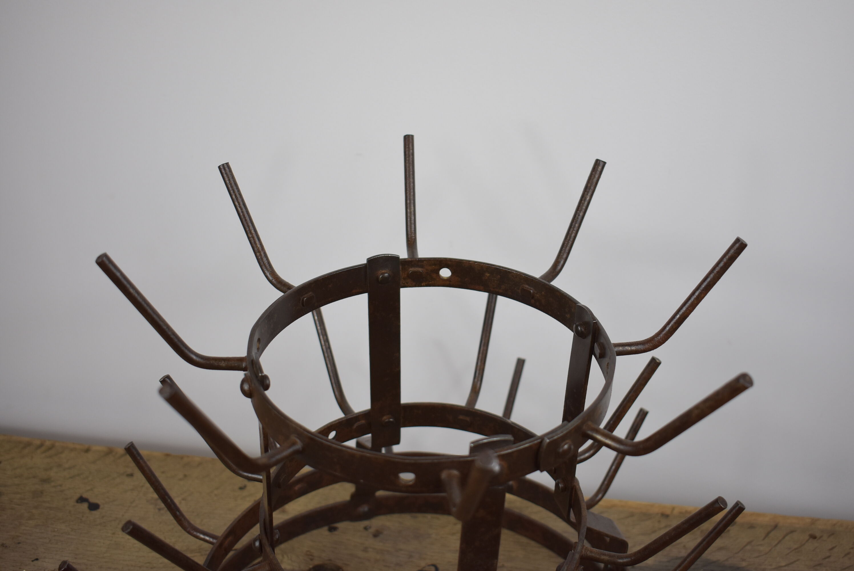 Small old rigid bottle rinse