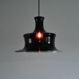 Ruby Mouth Blown Opaline Glass Pendant for Holmegaard, Denmark, 1980s