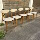 (Lot) Suite de 5 Chaises Pied Compas Restaurées