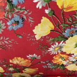 60s floral camping folding chairs