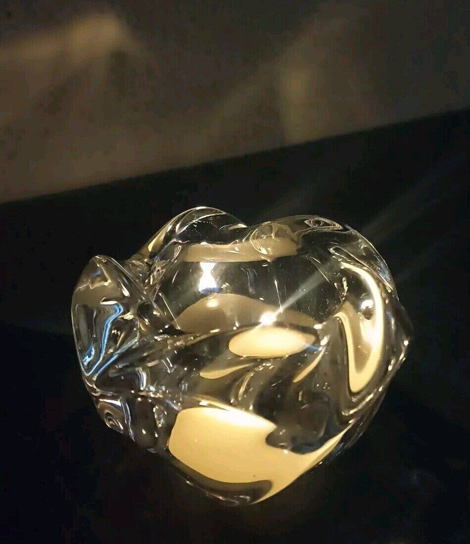 Tealight holder, vintage crystal pocket, Royal Copenhagen, Denmark 1980