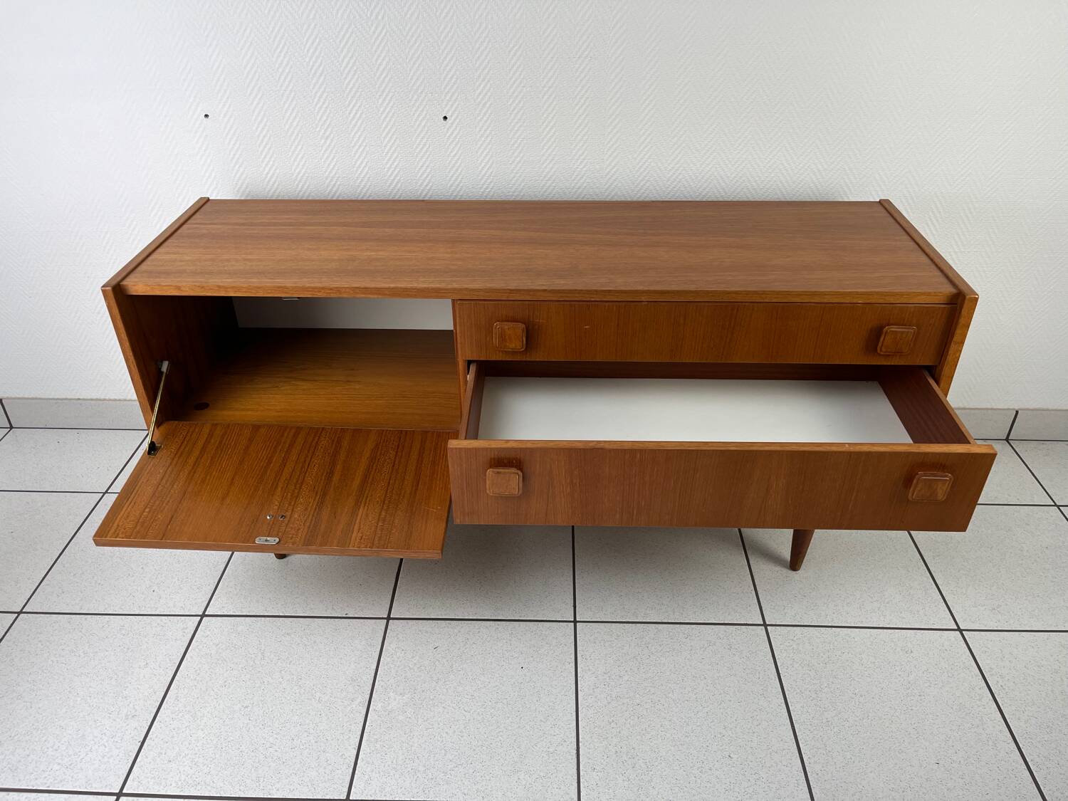 Scandinavian sideboard, teak TV unit.