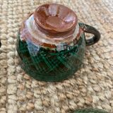 4 glazed earthenware cups