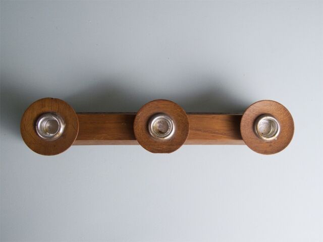 Scandinavian style wooden candlestick