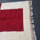 Traditional handmade pure wool Berber rug size 2/3 m